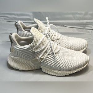 Adidas Alpha Bounce, white and cream. Size 11.